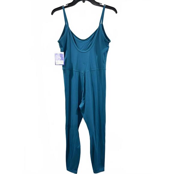 {SOLD} NWT JoyLab Blue Activewear Corset Sleeveless Bodysuit- Size Medium - Picture 4 of 9